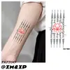Pegatinas de Tatuaje Coloridas Transfronterizas, Pegatinas de Bolsa de Dinero en Sánscrito para el Brazo, Nuevo Estilo de Alta Gama, Atmosféricas y Estéticamente Agradables, Lavables