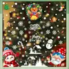Decorações de Natal da Amazon Homem de Gengibre Criativo Adesivos Eletrostáticos Suprimentos para Festa de Natal Boneco de Neve Adesivos para Vidro