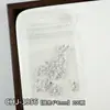 Decorações de arte para unhas com tema oceânico: Designs de estrelas-do-mar douradas e prateadas, conchas e coqueiros em estilo japonês, com apliques metálicos para unhas
