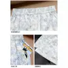 Calça Pantalona Floral Azul para Mulheres, Estilo Fino de Verão, Nova 2026 Cintura Alta Emagrecedora Petite Seda de Gelo Calça Yamamoto, Casual
