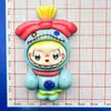 Muñeca de Carta Gigante de Dibujos Animados Accesorios de Resina para DIY Imán para Nevera Hecho a Mano Accesorios para Llavero Colgante Parche Lote