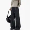 Pantalones Casuales Rectos Tie-dye Americanos para Hombre de Moda High Street Pantalones Deportivos Primavera Otoño Estilo Hong Kong Pantalones Anchos Sueltos Pantalones de Chándal para Jóvenes