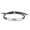 Pulseira Atacado Europeia e Americana Transfronteiriça Presente de Natal Pulseira de Corda Preta Vermelha Pulseira de Corda Trançada de Aço Inoxidável Pulseira com Letras