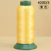 Ventas Directas de Fábrica Hilo de Coser de Alta Resistencia 420D Bolsa de Rollo Grande Hilo de Coser Colorido Hilo de Nylon Industrial para Ropa