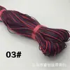 Suministro en stock cuerda de algodón encerado redonda de colores hilo de cera cuerda trenzada para pulsera DIY hecha a mano cuerda de cera decorativa