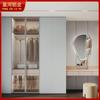 Muebles de Aluminio Completo Foshan Personalizado para Toda la Casa Moderno Simple Una Puerta de Piso a Techo Integral Metal Vestidor Armario de Aleación de Aluminio