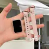 Correa Compatible con Huawei Band 11 Pro, Band 8/9/10 NFC, Pulsera de mujer en forma de cruz con doble remache de napa