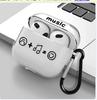 Cachorrinho fofo criativo capa de fone de ouvido airpods2/3 geração pro note bluetooth capa protetora transparente macia ins gato