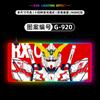 Alfombrilla de Ratón Luminosa RGB Sobredimensionada Gundam Anime Juego Almohadilla de Escritorio Alfombrilla de Ratón Esports Almohadilla para Teclado de Computadora