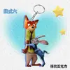 Desenho Animado Zootopia Periférico Fofo Linkage Nick Casal Acrílico Mochila Chaveiro Pingente Presente