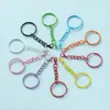 Llavero Pintado de Colores Cadena para Llavero Colgante Cierre de Langosta DIY Muñeca Colgante Pequeño Accesorios para Llavero