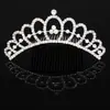 Accesorios para el cabello de boda al por mayor Accesorios de novia Flor de hibisco con pedrería Corona de aleación para bodas Tocado infantil