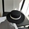 Chapéu de Coco Elegante Estilo Francês Feminino Lã Aba Branca Pérola Chapéu Alto Feminino Outono e Inverno Versátil Popular na Internet Chapéu de Rua Tendência