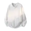 Camisa polo, suéter de punto de manga larga, cuello en V para hombre, cuello de gaviota, a rayas, estilo de negocios, adecuado para primavera y otoño, venta al por mayor desde una fábrica para ventas transfronterizas