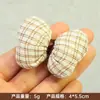 Broche de Lazos Cuadros Hecho a Mano Relleno de Algodón, Pinzas para el Cabello de Niños, Diademas, Materiales para Zapatos, Bolsos, Ropa, Accesorios para la Cabeza y Accesorios de Bricolaje