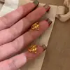 Pendientes de Plata de Ley S925 con Forma de Flor de Lirio para Mujer Lujo Ligero Estilo Vintage Japonés Diseño de Nicho de Alta Gama Pendientes de Venta Caliente