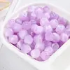Cuentas Octogonales de Color Crema Soñador con Gradiente, Cuentas Irregulares, Cuentas Redondas, Cuentas Sueltas para Pulseras y Collares Hechos a Mano DIY, Accesorios de Joyería