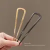 Pasador en forma de U para el Viaje Diario, Herramienta para Peinar Moños en el Cabello para Mujeres, Pasador Grande Simple Moderno, Pinza para el Cabello, Pasador para el Cabello