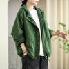 2024 Abrigo de Algodón con Capucha para Mujer Invierno Grueso Cálido Chaqueta de Algodón Holgada Casual Estilo Coreano Chaqueta de Combinación de Colores Top de Algodón para Mujer