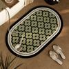 Alfombra de Baño de Barro de Diatomeas Midnight Bartholes Manta Puerta de Inodoro Alfombrilla Antideslizante para Pies Suave Absorbente Secado Rápido Felpudo