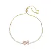 Pulseira de Borboleta Doce Elegante de Moda Personalizada de Luxo Leve para Mulheres Nicho Simples Temperamento Joia de Mão Exquisita Versátil de Alta Qualidade