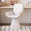 Silla de Manicura para Salón de Belleza, Silla con Respaldo, Silla de Mesa de Comedor, Tocador de Lujo Ligero, Silla de Maquillaje Giratoria Simple Moderna para Dormitorio