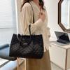 Lingge Bolso Grande para Mujer Nuevo Nylon de Alta Gama Bolso Tote 2023 Primavera y Verano Nuevo Bolso de Hombro Bolso Casual para Mujer