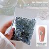 Manicura Rejillas Pedrería Fondo Plano No Se Caen los Diamantes Inferiores Fondo de Goma Blanco Ropa Pedrería Caliente Redonda Bolsa Grande Diamante de Cristal Joyería