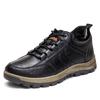 Zapatos de hombre de gran tamaño 39-48, zapatos de moda de primavera y otoño, zapatos casuales de cuero de moda coreana, zapatos de senderismo cálidos de tendencia para hombre