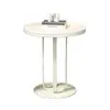 Mesa lateral de sofá, mesa de centro pequeña de lujo ligero, mesa redonda pequeña de losa de roca, mesa de esquina para sala de estar, mesa redonda al lado del sofá, mesa de centro moderna para apartamento pequeño