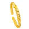 Pulsera de Pavo Real con Filigrana de Oro Arena Antigua Mismo Estilo de la Tienda de Oro Puzuo Nuevo Estilo Chino Pulsera Abierta Sólida de Fénix