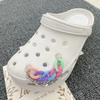 Acessórios para Sandálias Crocs, Pingentes de Corrente com Pedras Preciosas para Sapatos, Decorações DIY de Pérolas para Chinelos, Corrente Destacável com Strass