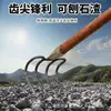 Ancinho de Aço para Limpeza de Terreno, Ancinho de Ferroviário para Obra, Ancinho de Praia para Exterior, Ancinho Grande Curvo, Ancinho Espessado para Jardim