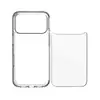 Adecuado para Funda de Teléfono Apple 17 Pro Max, Transparente Oficial Nuevo Modelo Cubierta Protectora, Anti-Caídas, Panel Trasero Desmontable, Dos en Uno