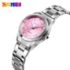 Reloj Skmei Transfronterizo para Mujer de Acero Inoxidable, Reloj de Cuarzo Impermeable de Moda, Reloj para Mujer de Nicho al por Mayor