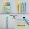 Resaltador Frutal Borrable Punta Súper Suave Color Suave y Duradero Pluma para Diario Personal Marcador Estudiante
