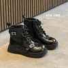 Liquidação: Sapatos Casuais Infantis Outono e Inverno, Botas de Couro, Tênis