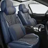 Cojín para Asiento de Coche de Piel Napa Hecho a Medida para Todas las Estaciones, Funda de Asiento de Piel de Cobertura Total para Asiento Individual/Doble, Cojín para Asiento de Coche Completo de Cinco Plazas