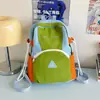 Mochila Feminina Estudante Universitária Bonita Cor Contrastante 2025 Nova Estudante do Ensino Fundamental II e Ensino Médio Mochila de Viagem de Grande Capacidade