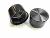 40X25 Plástico Translúcido para Inyección de Combustible Negro Perilla de Eje de Flor de 6 mm, Perilla de Ajuste para Amplificador de Audio
