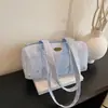 Nova Bolsa de Mão Estilo Ins com Estampa de Estrelas e Bolinhas, Bolsa de Ombro Leve de Grande Capacidade Estilo Coreano para o Dia a Dia