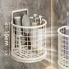 Suporte de Pente para Banheiro, Rack Multifuncional de Parede para Escova de Dentes e Pasta de Dente, Organizador de Armazenamento de Parede para Banheiro