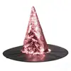 Sombrero de Mago Cosplay para Fiesta de Halloween Malla Transparente Telaraña Sombrero de Bruja Accesorios para Actuación en Escenario