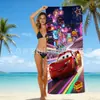 Toalla de Playa para Niños con Temática de Dibujos Animados Cars Mcqueen Toalla de Playa para la Costa Toalla de Baño de Microfibra
