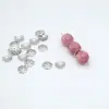 Cor Dourada Ouro Verdadeiro 18K Conservação de Cor Bolsa Oca Flor Dourada Chapéu Bloco de Contas Divisória Contas DIY Joias com Contas Joia Pulseira Divisória Acessórios