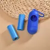 Caja de Almacenamiento de Residuos de Mascotas tipo Cápsula, Material Biodegradable, Bolsas para Excremento de Mascota de Color Sólido Tipo Rollo para Exteriores, Suministro al por Mayor