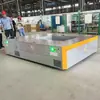 Carrinho Plataforma Elétrico com Rodas de Poliuretano de 2 Toneladas, Carrinho Sem Trilhos para Transporte de Rolos de Tinta, Carrinho Plataforma para Transporte em Fábrica, Personalizável