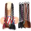 Pelucas de Trenzas de Boxeadora Coloridas para Chicas Geniales Pelucas de Trenzas de Boxeadora Europeas y Americanas Trenzas Reggae Hip Hop Trenzas Sucias Cola de Caballo