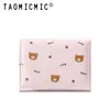 Nueva cartera corta de oso linda de verano para mujer, cartera pequeña fresca y moderna estilo ins
