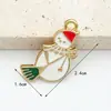Accesorios para Adornos Navideños de Muñeco de Nieve DIY Transfronterizos Adornos Hechos a Mano de Papá Noel Accesorios para Adornos DIY Esmaltados